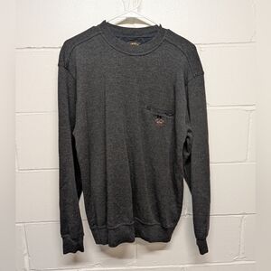 Paul & Shark Yachting Men's Large Black Sweater Pure New Wool Made in Italy